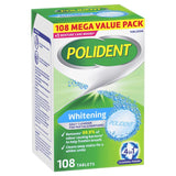 0159 Polident Whitening Daily Cleanser For Dentures 108 Tablets Maintain Whiteness X137.