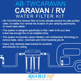 Twin Caravan & RV Water Filter System With Sediment & Carbon Filters Only 0160