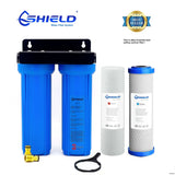 0163 Merge Shield Twin Caravan & RV Water Filter System With Sediment & Carbon Filter