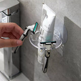 0179 Merge Tooth Brush Holder Wall Mount Sucker Bathroom Suction Cup Toothpaste Storage Rack Z114.