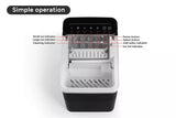 02111 Merge 12KG Ice Cube Maker With Self-Cleaning Black Ice Maker  Appliance X120.