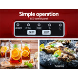 02114 Merge Devanti Ice Maker Machine Commercial Portable Ice Cube Tray Bar Counter Top Red X120.