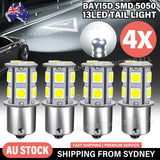02138 4xBay15D 13smd 5050 LED Brake Stop Tail Light Bulb Globe 12V Light Car Ute 4WD Z160 xxxxxxxx You 280626.