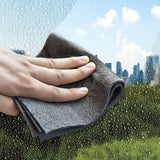 0215 10 Pack Black Microfiber Cleaning Cloths Dish Cloth Lint Free Z196.