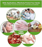 0282 Merge Disposable Clear Plastic Gloves Latex Free Powder Free Polyethylene Hand 600 Pieces Protective.