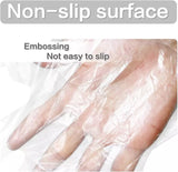 0282 Merge Disposable Clear Plastic Gloves Latex Free Powder Free Polyethylene Hand 600 Pieces Protective.