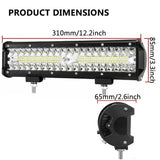 03117 Merge 12inch Cree Led Light Bar Side Shooter Combo Beam Work Driving Offroad 4WD Z134 xxxxxxx You 290626.