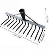 0332 Merge High Carbon Steel Garden Rake Multifunctional 12 Teeth Agricultural Tool X150.