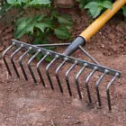 0332 Merge High Carbon Steel Garden Rake Multifunctional 12 Teeth Agricultural Tool X150.