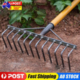 0332 Merge High Carbon Steel Garden Rake Multifunctional 12 Teeth Agricultural Tool X150.