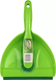 0351 Merge Sabco Dustpan and Brush Cleaning Set Indoor Outdoor Broom Easy Sweeper Green Necessity X152.