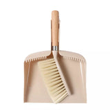 0354 Merge Wooden Handle Mini Brush And dustpan Set for Desktop Cleanup Small Sweeper Set Necessity X152.