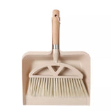 0354 Merge Wooden Handle Mini Brush And dustpan Set for Desktop Cleanup Small Sweeper Set Necessity X152.