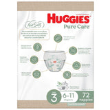 0366 Merge Huggies Ultimate Pure Care Nappies 3 6-11KG Jumbo 72 Pack Protection Z119.