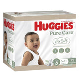 0366 Merge Huggies Ultimate Pure Care Nappies 3 6-11KG Jumbo 72 Pack Protection Z119.