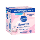 0399 Merge Curash Babycare Fragrance Free Wipes 6x80 Z170 X128.