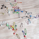 0490 Safety Pins Merge 1200 Assorted Colours For Clothing and Craft Making Z147.