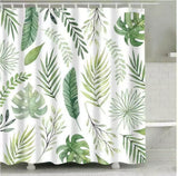 0414 Merge Extra Long Fabric Shower Curtain Waterproof With Hooks Weighted Hem 180-200cm #3C115 Health.