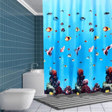 0417 Merge Extra Long Fabric Shower Curtain Waterproof With Hooks Weighted Hem 180-200cm #10 Co712 Health Z268.