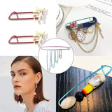 0493 Merge Crochet Knitting Needle Aluminum Stich Holders Pins 12 Pices Aluminum Yarn Z147.