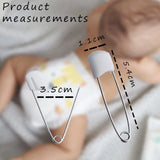 0495 Merge 12 Baby Nappy Safty Pins 2.2Inch Diaper Plastic Push In 55mm Durable Z147 xxxxxxx You 221225..