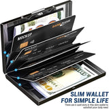 0510  RFID Blocking Wallet ID Business Credit Card Holder Stainless Steel Metal Case Z272 xxxxxxx You 130526.