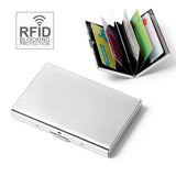 0511 Merge RFID Blocking Wallet ID Credit Business Card Holder Anti Stainless Steel Case Z272 xxxxxxx You 130526.