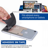 0515 Merge Silscone Credit Holder Cell Phone Wallet Pocket sticker Adhesive Black Z272 xxxxxxx You