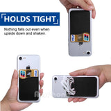 0515 Merge Silscone Credit Holder Cell Phone Wallet Pocket sticker Adhesive Black Z272 xxxxxxx You