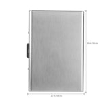 0516 Merge RFID Blocking Credit Card Holder Stainless Steel Wallet With 6 PVC Slots For Men Z272 xxxxxxx you 130526.