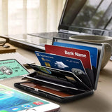 0518 Merge RFID Blocking Stainless Steel Slim Wallet ID Credit Card Holder Protector Purse Z272 xxxxxxx You 130526.