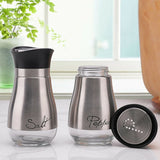 0530 Merge 2pcs Salt And Pepper Shakers Set Premium Stainless Steel Glass Pepper Shaker Z221 xxxxxxx You 140226.