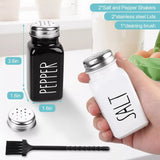 0532 Merge 2 pcs Salt And Pepper Shaker Set Glass Shaker With Stainless Steel Lid Z221 xxxxxxx You 140226.
