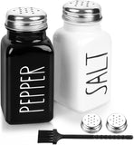 0532 Merge 2 pcs Salt And Pepper Shaker Set Glass Shaker With Stainless Steel Lid Z221 xxxxxxx You 140226.