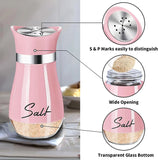 0534 Merge Brand New Salt And Pepper Shakers Set Premium Stainless Steel Set Pink Z221 xxxxxxx You 140226.