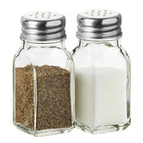 0536 Merge 2X Glass Salt And Pepper Shakers Screw Top Lid Cafe Dinning Catering Restaurant Z221 xxxxxxx You 150226.