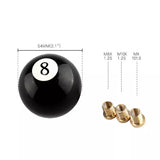 0605 Merge Black 8 Billard Ball Car Gear shift Knob Universal Manual shifter Leaver Cover Z136.