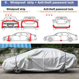 0610 Merge To Suite Barina 6 Layers Aluminum Waterproof Large Rain UV Dust Hail Proof DM-YXXL Z157.