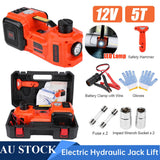 06105 Merge 5 Ton 12V Car Electric Hydraulic Floor Spray Jack Lift Inflator Pump With Flashlight Z185.