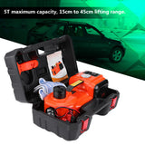 06105 Merge 5 Ton 12V Car Electric Hydraulic Floor Spray Jack Lift Inflator Pump With Flashlight Z185.