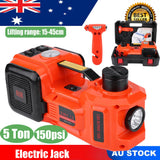 06105 Merge 5 Ton 12V Car Electric Hydraulic Floor Spray Jack Lift Inflator Pump With Flashlight Z185.