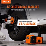 06107 Merge Vevor 3/5 Ton 12V Electric Hydraulic Floor Spray Jack Car Lift & Impact Wrench Kit Z185.