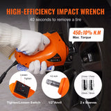 06107 Merge Vevor 3/5 Ton 12V Electric Hydraulic Floor Spray Jack Car Lift & Impact Wrench Kit Z185.