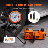 06107 Merge Vevor 3/5 Ton 12V Electric Hydraulic Floor Spray Jack Car Lift & Impact Wrench Kit Z185.