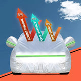 0610 Merge To Suite Barina 6 Layers Aluminum Waterproof Large Rain UV Dust Hail Proof DM-YXXL Z157.