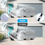 0612 Merge Large Car Cover Waterproof Sun V Dust Hail Resistant Universal Size Vehicle SUV Z157.