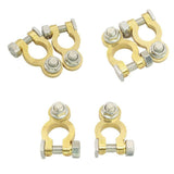 06123 Merge Light Brass Nut Battery Terminal Clamp Connector Clip Positive Negative Truck Z167.