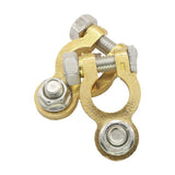 06123 Merge Light Brass Nut Battery Terminal Clamp Connector Clip Positive Negative Truck Z167.