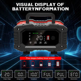 06131 Merge 20A 12v 24v 20Amp LIFePo4 Car Battery Smart Charger For Lead Acid AGM Battery Z146.