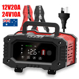 06131 Merge 20A 12v 24v 20Amp LIFePo4 Car Battery Smart Charger For Lead Acid AGM Battery Z146.